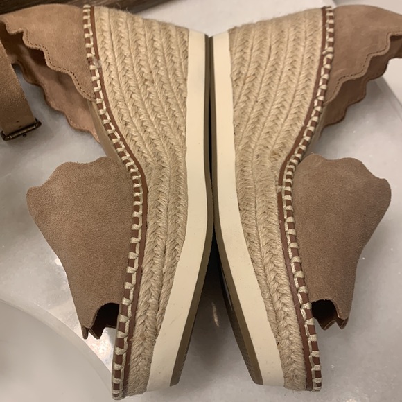 Women's Tan Jaussie Espadrille Wedge Sandal | Size 6.5 Women | BRAND NEW - Picture 5 of 10